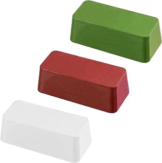 DSMART Metal Polishing Compound Buffing Polish Cutting Compounds 12 Oz. Kit for Metal Jewelry Aluminium Stainless Steel etc. - Green Fine/White Medium/Red Coarse (4 Oz. Each)- 3 Pack