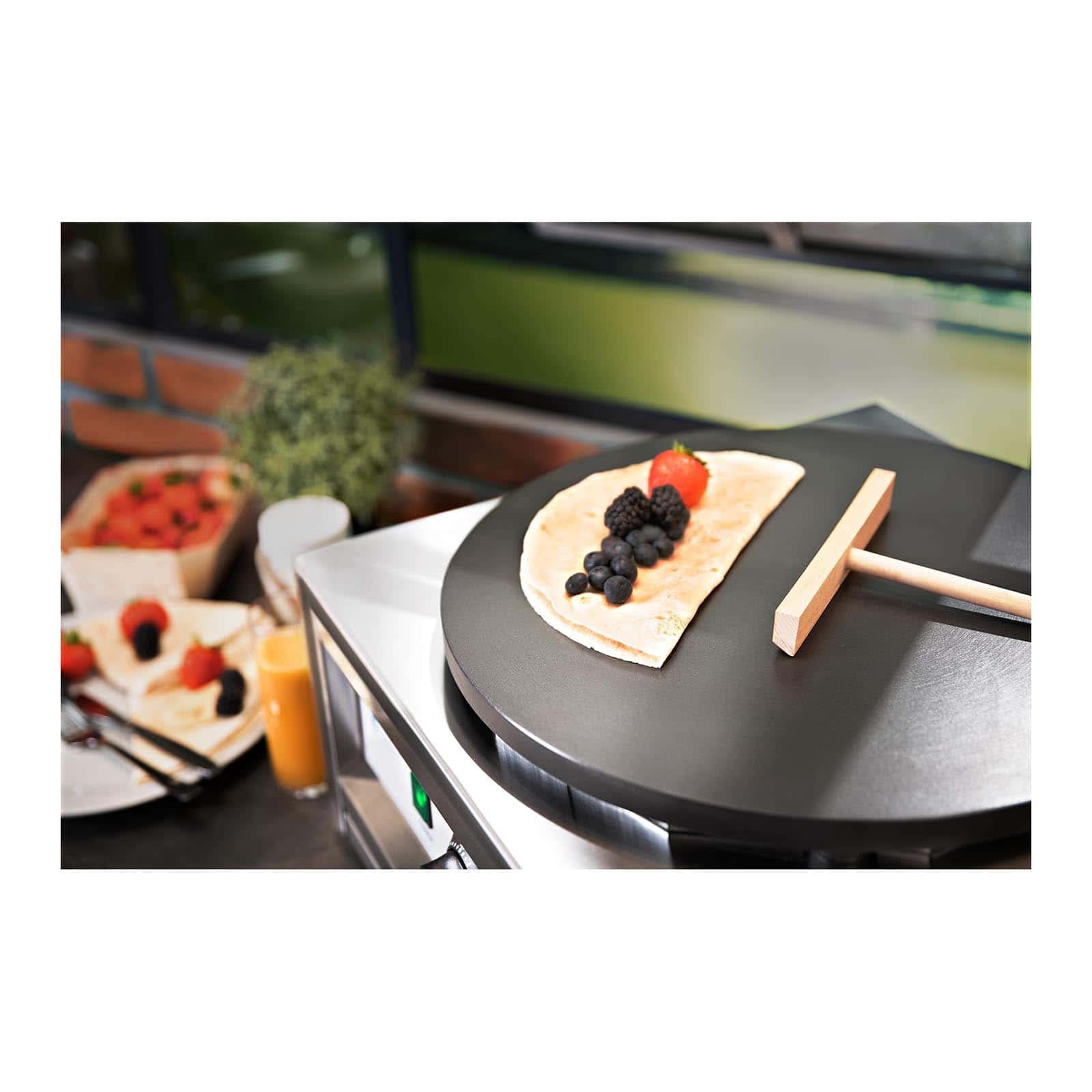 Royal Catering Crepiera Elettrica Con Piastra Macchina Per Cialde RC-CMS01 Acciaio inossidabile 0-300 °C 3000 W