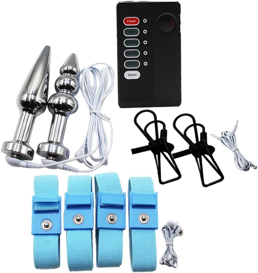 E-stim Kits Electro Stimulator Conductive Stim Loops for Relaxing Foot,Hand, & Nerves
