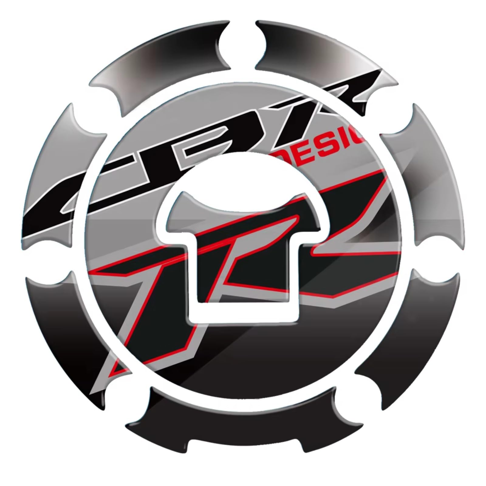 Tank Pad Protector Decal Compatible with CBR600RR for CBR900RR Motorcycle Fuel Tank Sticker Oil Gas Cap Protector Accessories Decal Replacement(A)