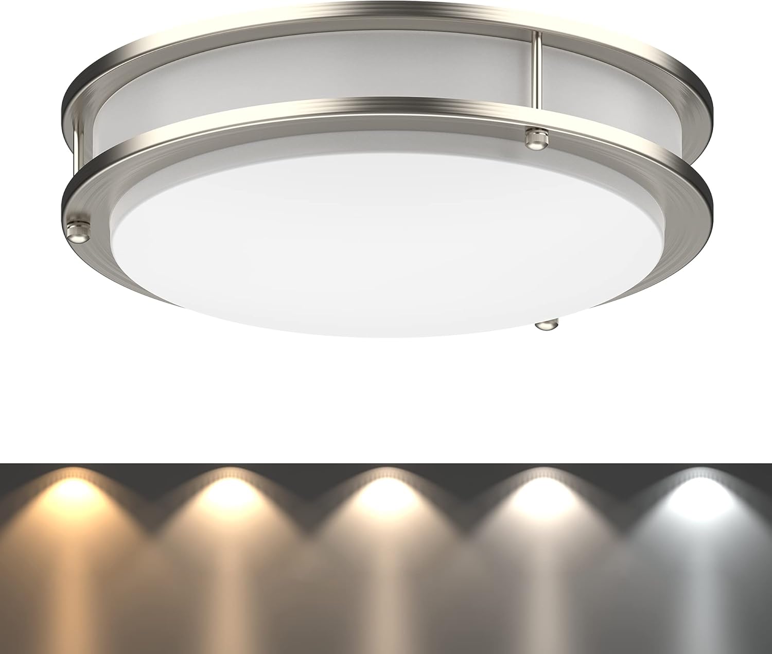 DYMOND LED Ceiling Light 14 inch Dimmable Flush Mount Adjustable Light