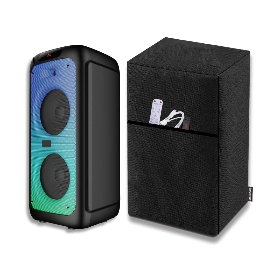 MAINDAIS Premium Dust Cover for Partypal 390 - Black Dust Protector to Keep Your Partybox New and Dust & Scratch-Free (only Speaker Cover, Speaker not Included) (MNDSCSboat_390-102, Black)