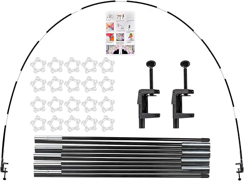 Voircoloria 13ft Table Balloon Arch Stand Frame for Party Decorations,Black