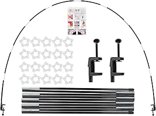 Voircoloria 13ft Table Balloon Arch Kit, Balloon Arch Stand Frame for Different Size Tables Graduation Wedding Birthday Baby Shower Party Decorations(Black)