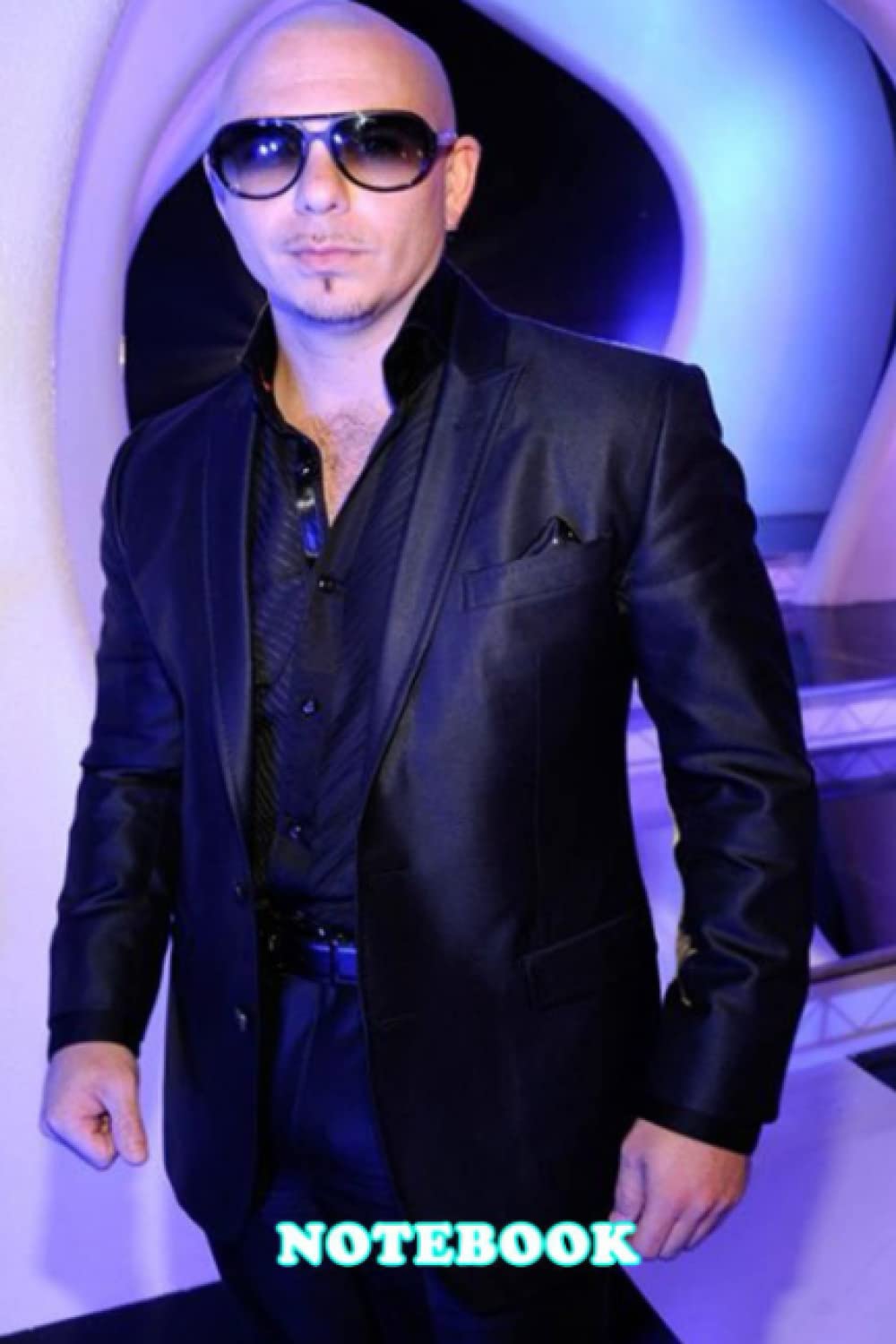 Notebook : Pitbull Rapper Notebook Journal Blank Ruled Writing Journal for School , Home or Work - Thankgiving Notebook #361