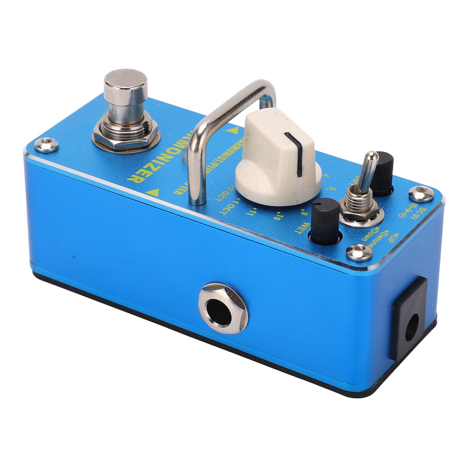 Fafeicy Pedale Effetto Pitch Shifter, Pedale per Chitarra Elettrica Metal Blue con True Bypass e 3 modalità per Musicisti