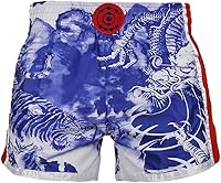 Vista 59 de Fluory - Pantalones cortos de lucha para muay thai, shorts de MMA, ropa de entrenamiento para lucha en jaula, grappling, artes marciales, kickboxing
