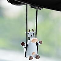 Vista 10 de YGMONER - Accesorio de cerdito para colgar en el espejo del automóvil, adorno para el interior del automóvil (cerdito)