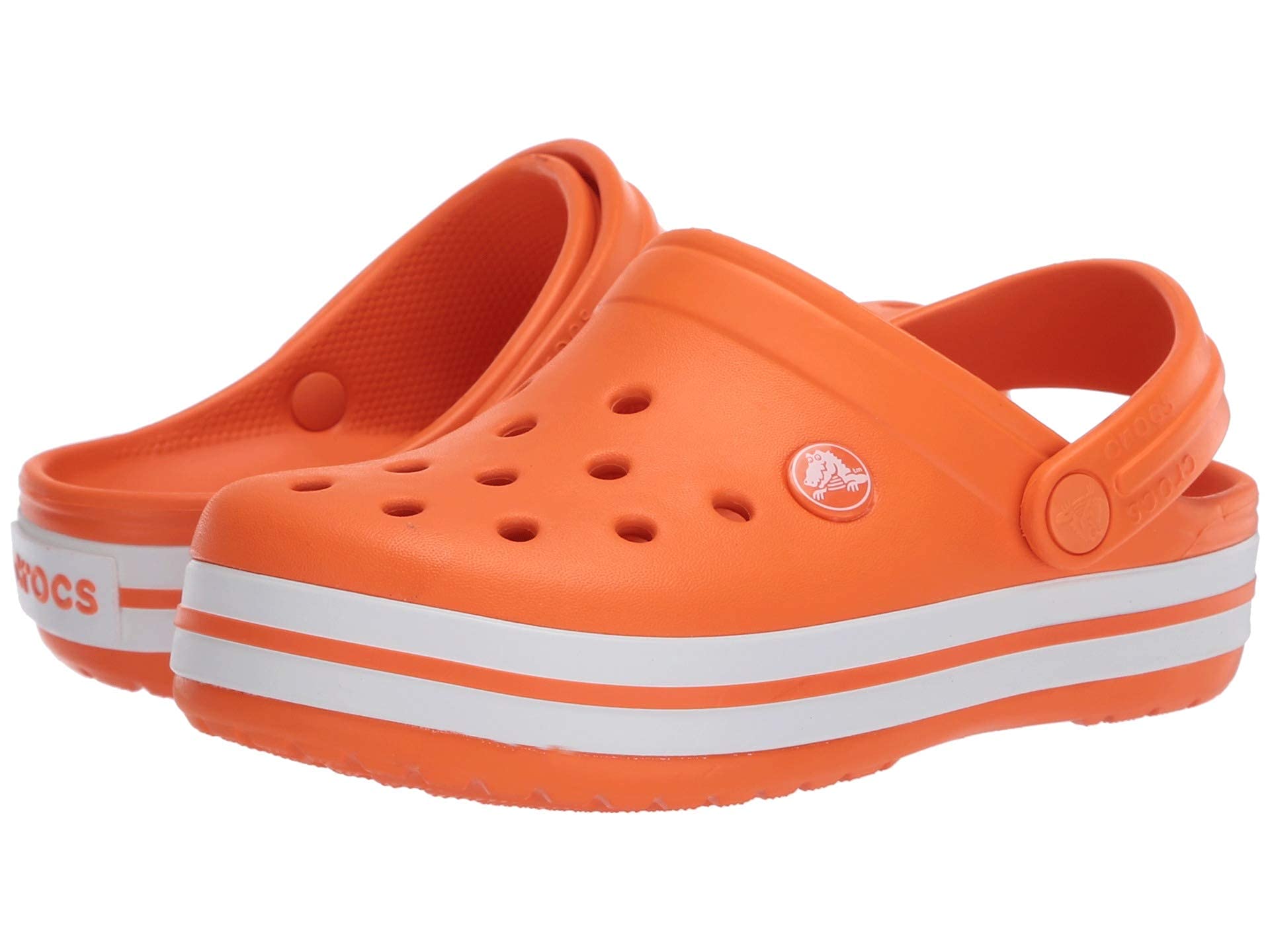 Crocs Kids' Crocband Clog , Orange, 6 Toddler