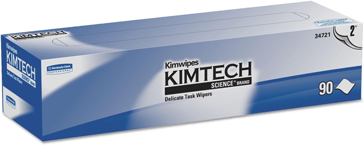 Kimberly-Clark 34721 Kimtech Science Kimwipes Delicate Task Wipers,, White (Pack of 1350)