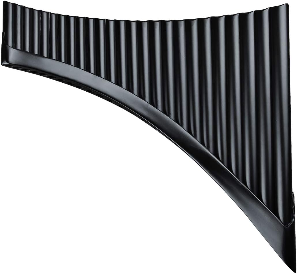 25 Pipes C Key Professional Black Pan Flute Chinese Traditional Musical Instrument Pan Pipes Easy to Learn with Exquisite Brown Pan Pipes Flute and Black Leather Bag (Right Hand Pan Flute) : Musical Instruments