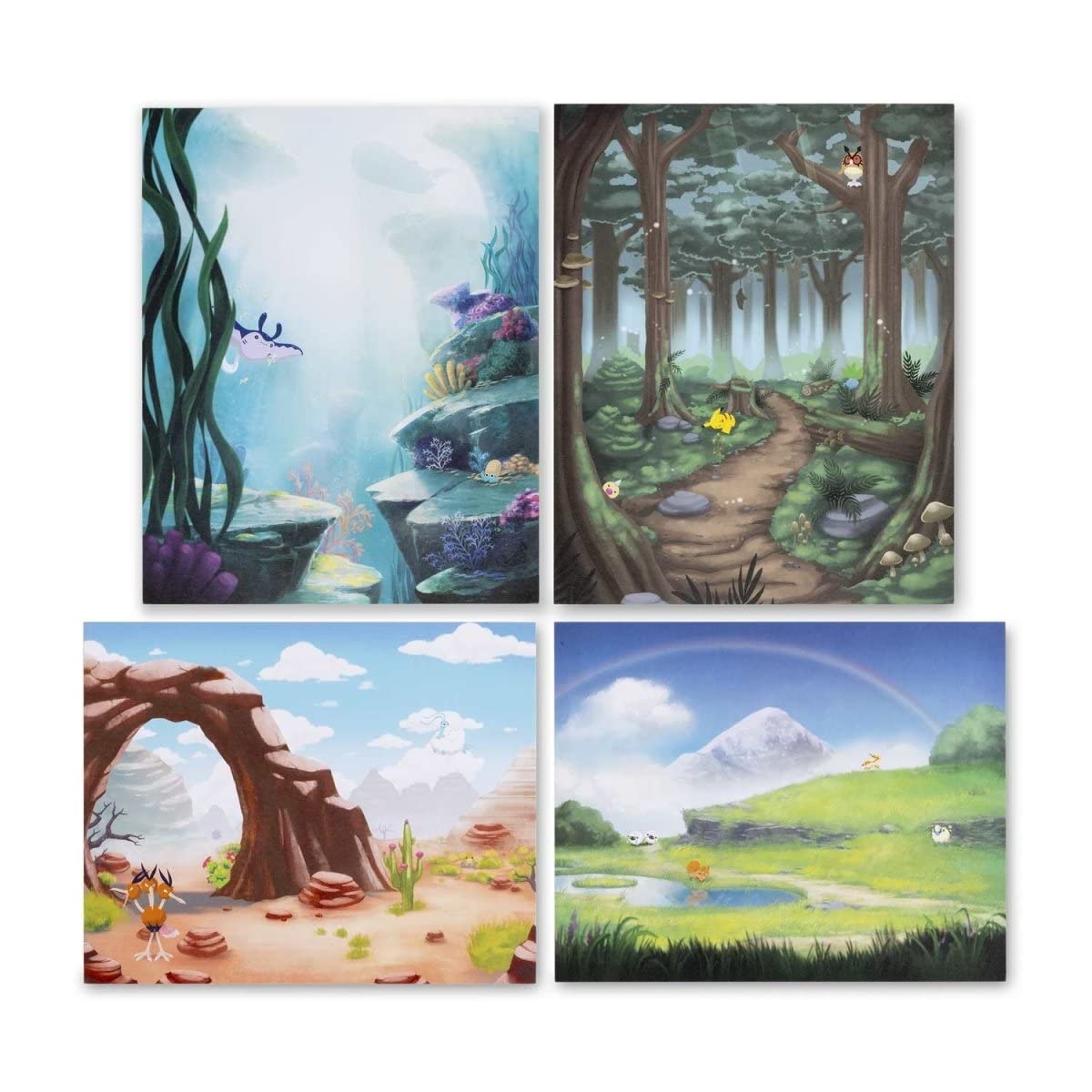 Pokémon Center: Pokémon Soothing Scenes Posters (4-Pack)