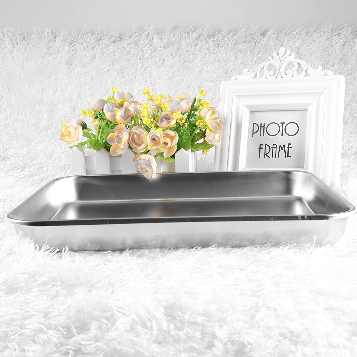 Artibetter Boîte à Instruments De Stérilisation Médicale En Acier Inoxydable, Carrée, Avec Couvercle, Plateau De Support, Boîte à Outils Pour Fournitures