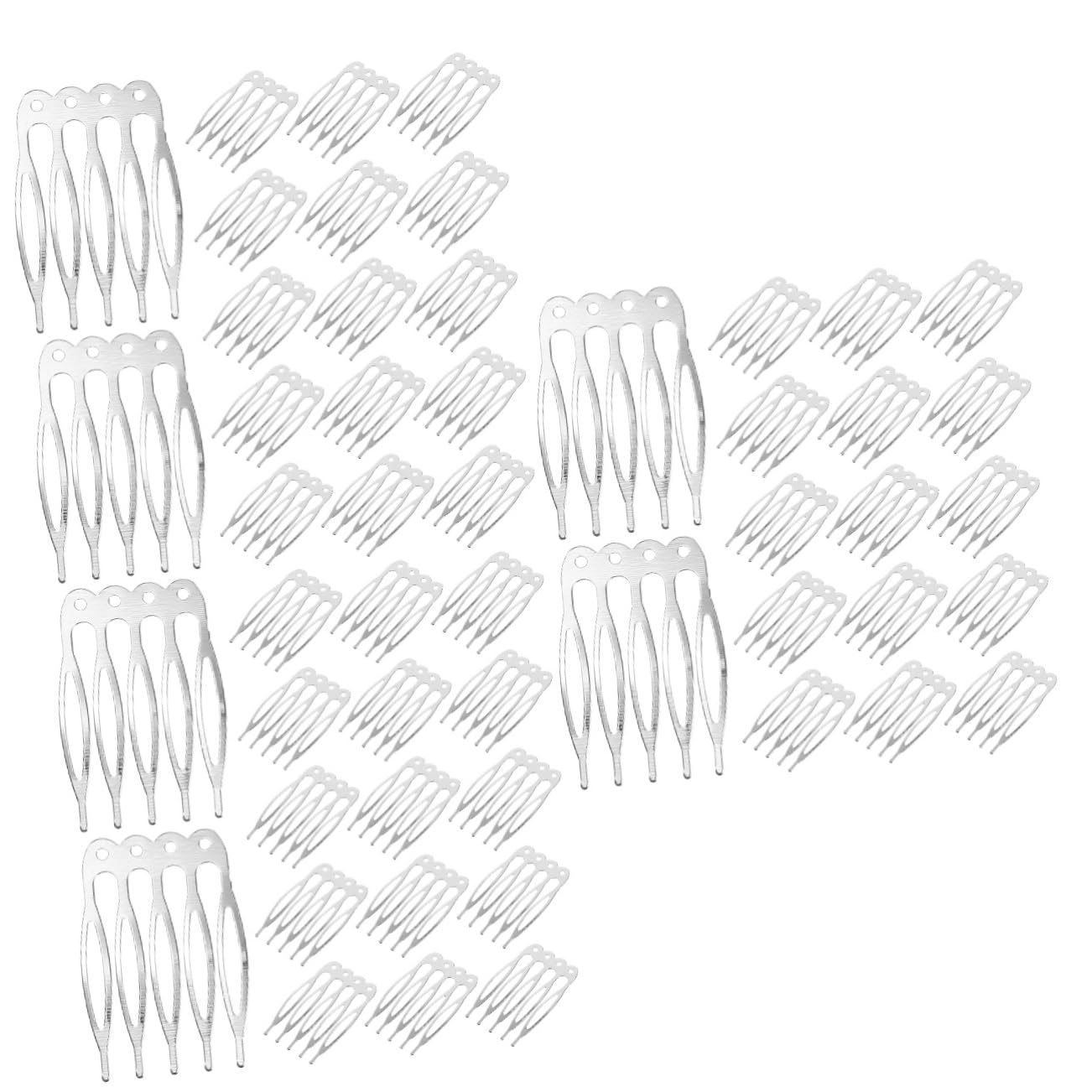 Beavorty 150pcs Decorative French Hair Combs for Women Teeth Side Clips for Bridal Hair Accessories Lightweight Diy Styling Tools for Weddings Proms and Special Occasions