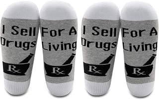 LEVLO Pharmacist Gift Pharmacist Socks I Sell Drugs for a Living Cotton Sokcs Pharmacy Student Gift