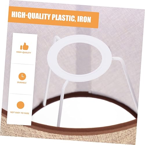 Vista 47 de GANAZONO Pantallas de lámpara de tambor – Pantalla de tela para lámpara de mesa/lámpara colgante de suelo, lino natural hecho a mano clásico moderno