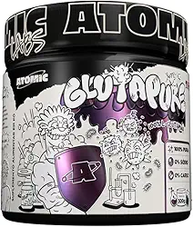 Gluta Pure Atomic Labs - 300g de L-Glutamina pura para fortalecimento muscular e recuperação pós-treino