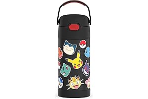 THERMOS FUNTAINER Water Bottle with Straw - 12 Ounce, Pokémon: The Perfect...