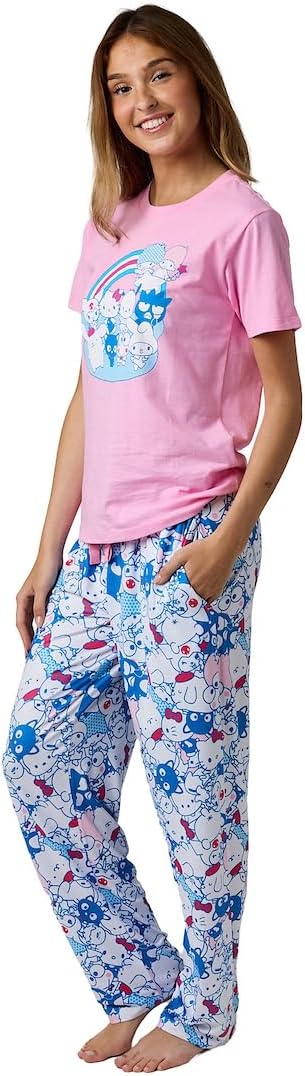 Bioworld Hello Kitty Character Rainbow Women's Sleep Set - Image 2