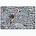 N\A Tapis de Bain Guinée Nourriture volaille Aile Oiseau isolé volaille Aquarelle Motif Animaux Vintage Bio Faune Salle de Bain antidérapant Tapis en Peluche décor Support paillasson