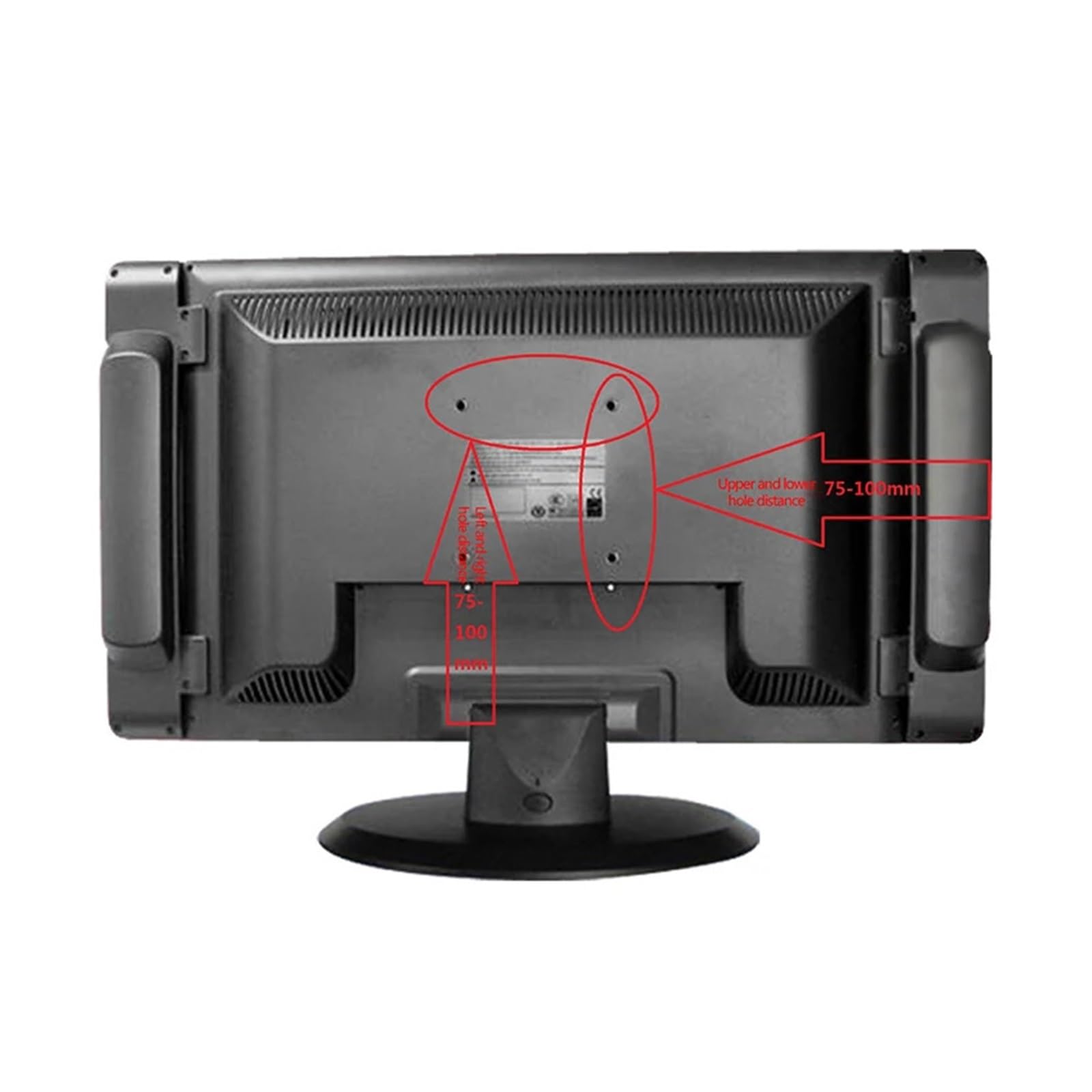 Supporto TV da 14 a 26 pollici Staffa a parete per schermo piatto Staffa universale in metallo Supporto TV LCD LED Monitor TV Frame VESA 75/100