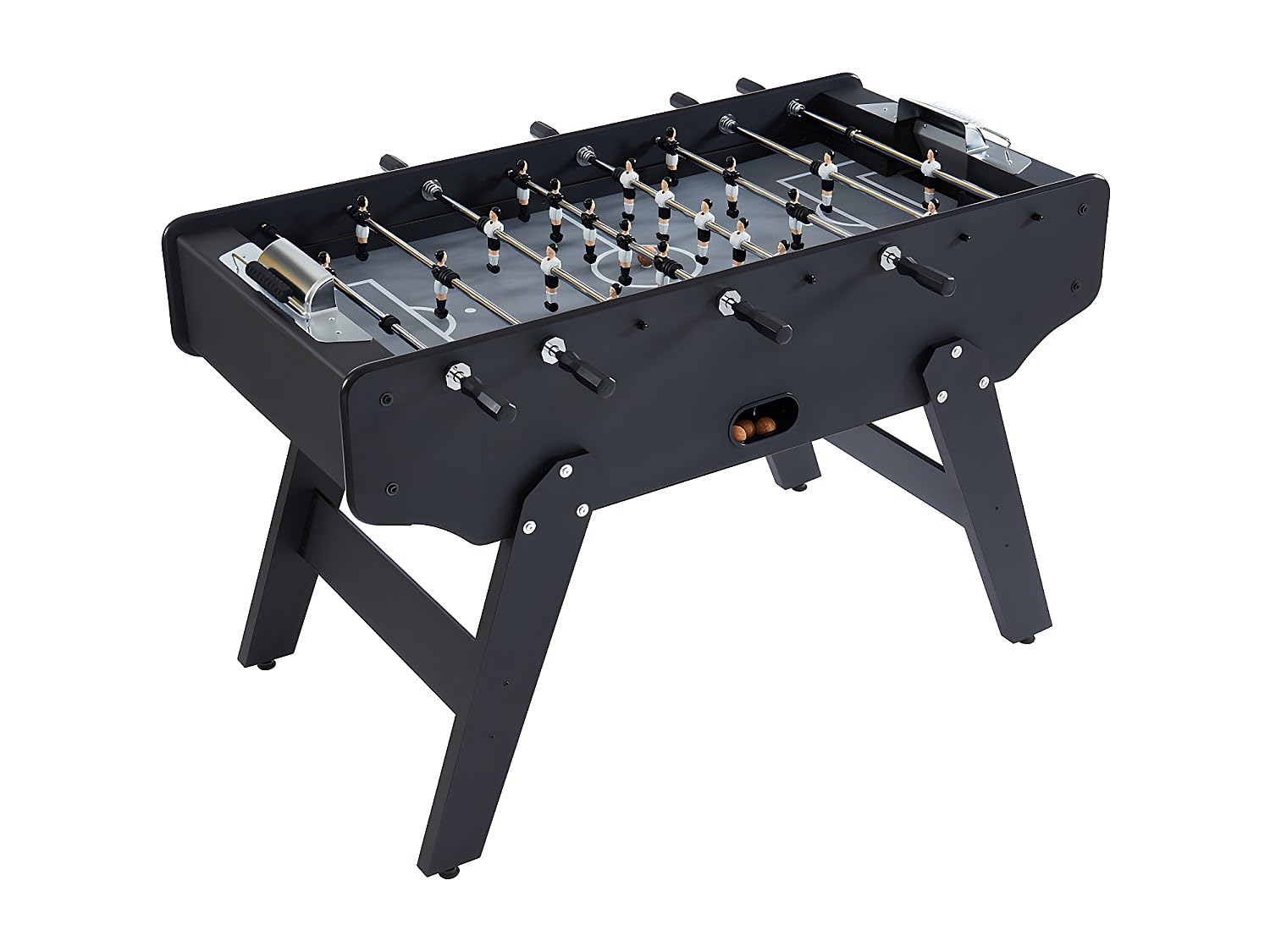 Vente-unique - Baby Foot Style Industriel en MDF - L153 x P77.6 x H96 cm - Noir - Lionel