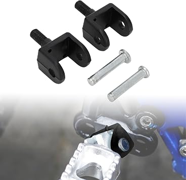 Dirt Bike Foot Pegs Mount Bracket,CNC Aluminum Footpegs Rest Mounting Holder Clamps for Surron Light Bee X and S/X160/X260/CRF230F CRF150F 03-19 - Black