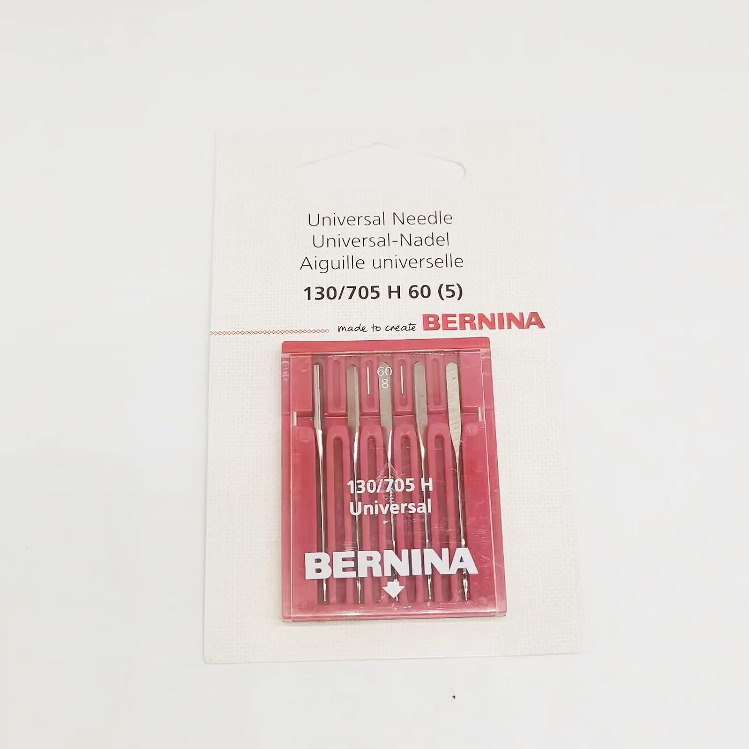 YICBOR Pack of 5pcs Universal Needles 130/705 H for Bernina Sewing Machines (130/705 H 60)