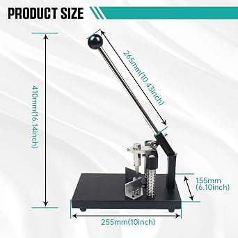 CNCTOPBAOS Corner Rounder Cutter Machine,R6mm R10mm Metal Dies Manual Corner Rounder Punch,30mm Thickness Heavy Duty Paper Card Arc Cutting Fillet for ABS Plastic,Aluminum Sheet,Office,Business,PVC
