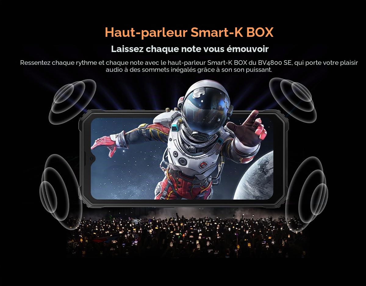 Blackview BV4800 SE (Double Sim - 6.56'' - 64 Go, 4 Go RAM) Noir