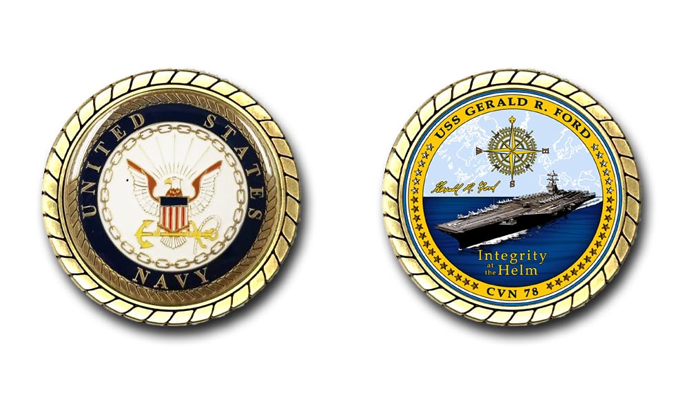 米海軍 USS Gerald R. Ford CVN-78 マグカップ・皿セット 米海軍 USS Gerald R. Ford CVN-78 マグカップ・皿セット 米海軍