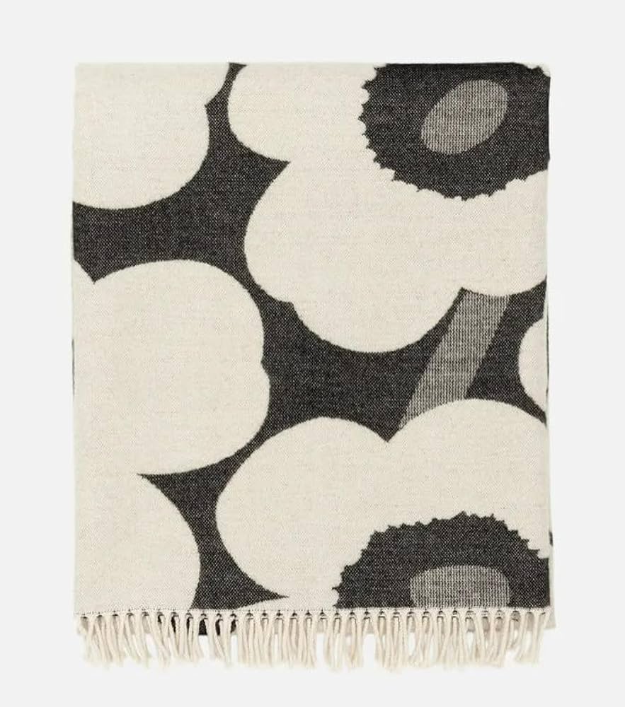 Amazon.com: MARIMEKKO Unikko Blanket 130 x 180 cm, Anthracite/Ecru Amazon.com: MARIMEKKO Unikko Blanket 130 x 180 cm, Anthracite/Ecru