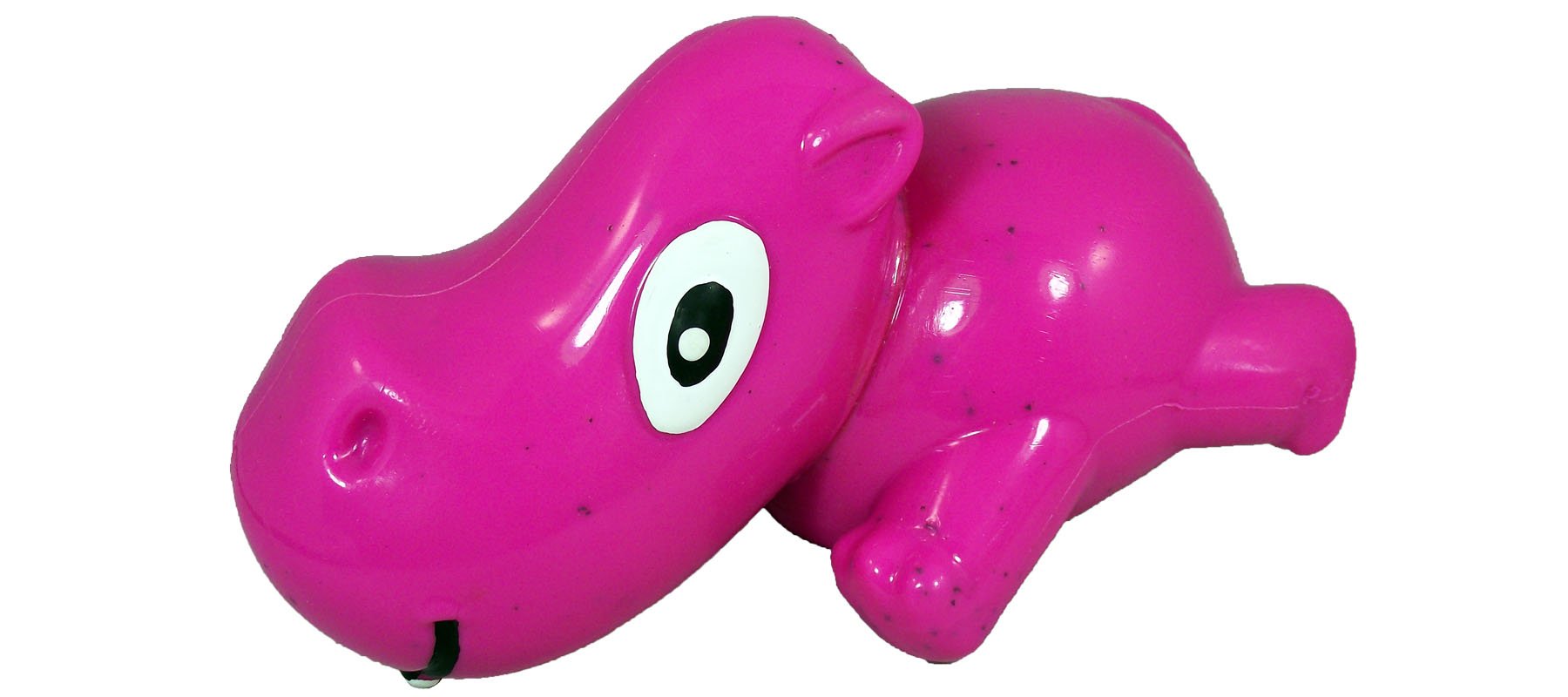 Cycle Dog3-Play Hippo Dog Toy, Ecolast Post Consumer Recycled Material, Fuchsia