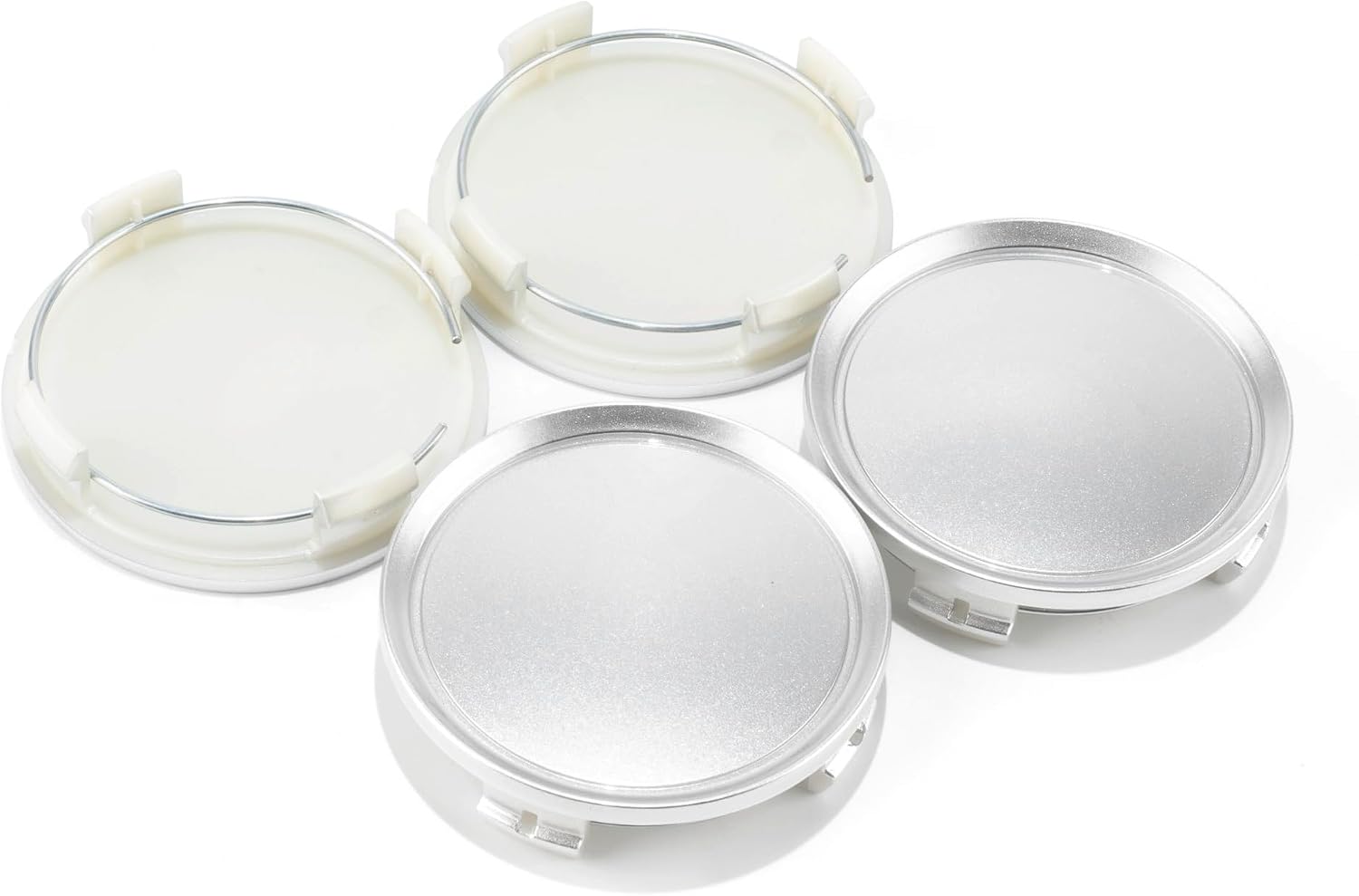 4Pcs 74mm(2.91in) Wheel Center Caps Wheel Rims Replacement A1714000125 Silver Hub Caps, Compatible with B, C, CL, CLA, E, S, G, GLA CLaas Rim Caps