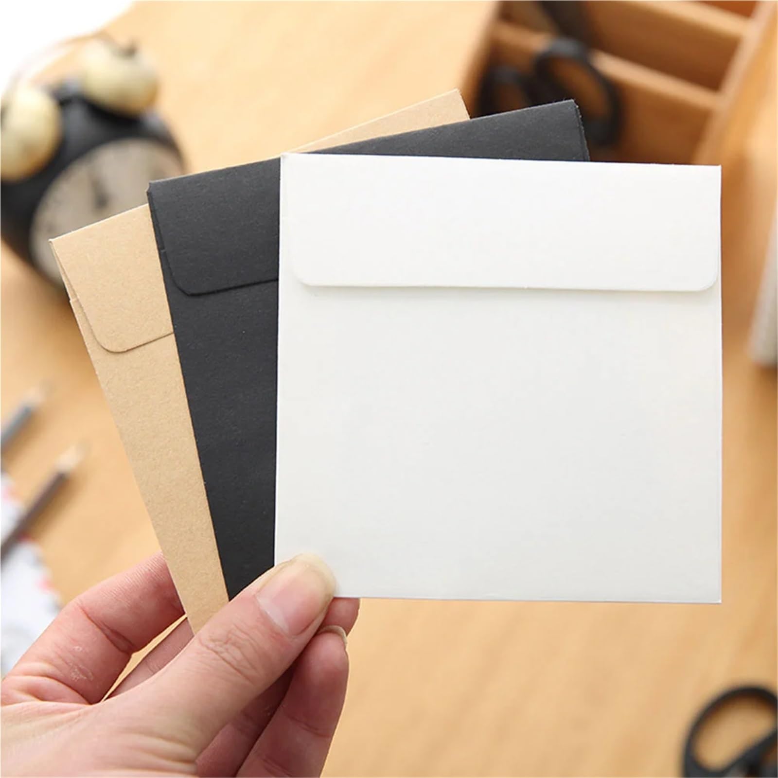 Lot de 300 enveloppes en papier kraft pour petites cartes, pièces de monnaie, clés, billets