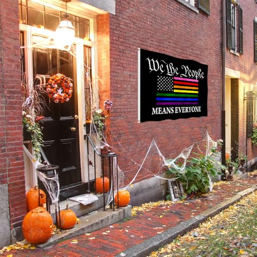 Drapeau LGBT We The People résistant décoloration polyester 90x152