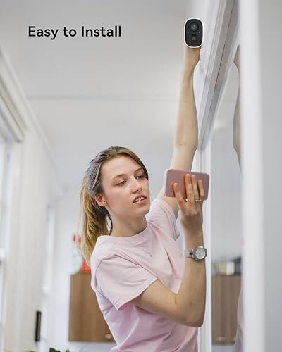 Miniatura 4 de LongPlus Cámara de seguridad inalámbrica para exteriores, cámaras de seguridad inalámbricas para exteriores, visión nocturna a color Full HD, cámara