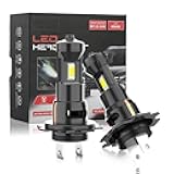 H7 Fog Light Bulbs, Front Fog Lamps, 30000LM Super Bright, 6500K Cool White, DRL Light, H7 Powersports Bulbs, 1:1 Size, 12 CSP LED Chips, Plug and Play, Pack of 2