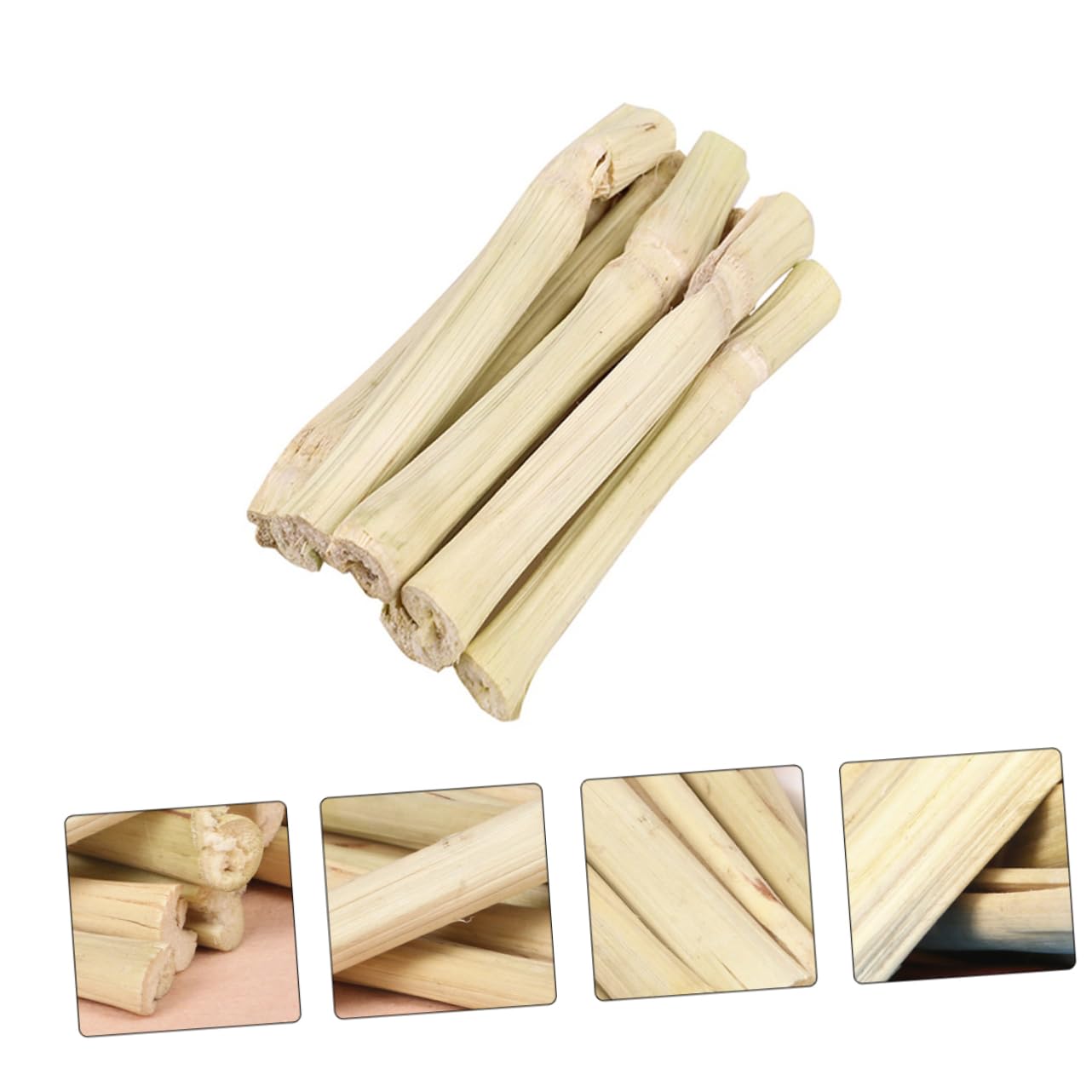 TOYANDONA Natürliche Kauspielzeuge für Kleintiere Zähneknirschen Spielzeug Haustier Beißspielzeug für Hamster Kaninchen und Meerschweinchen Sicher und Langlebig Beige