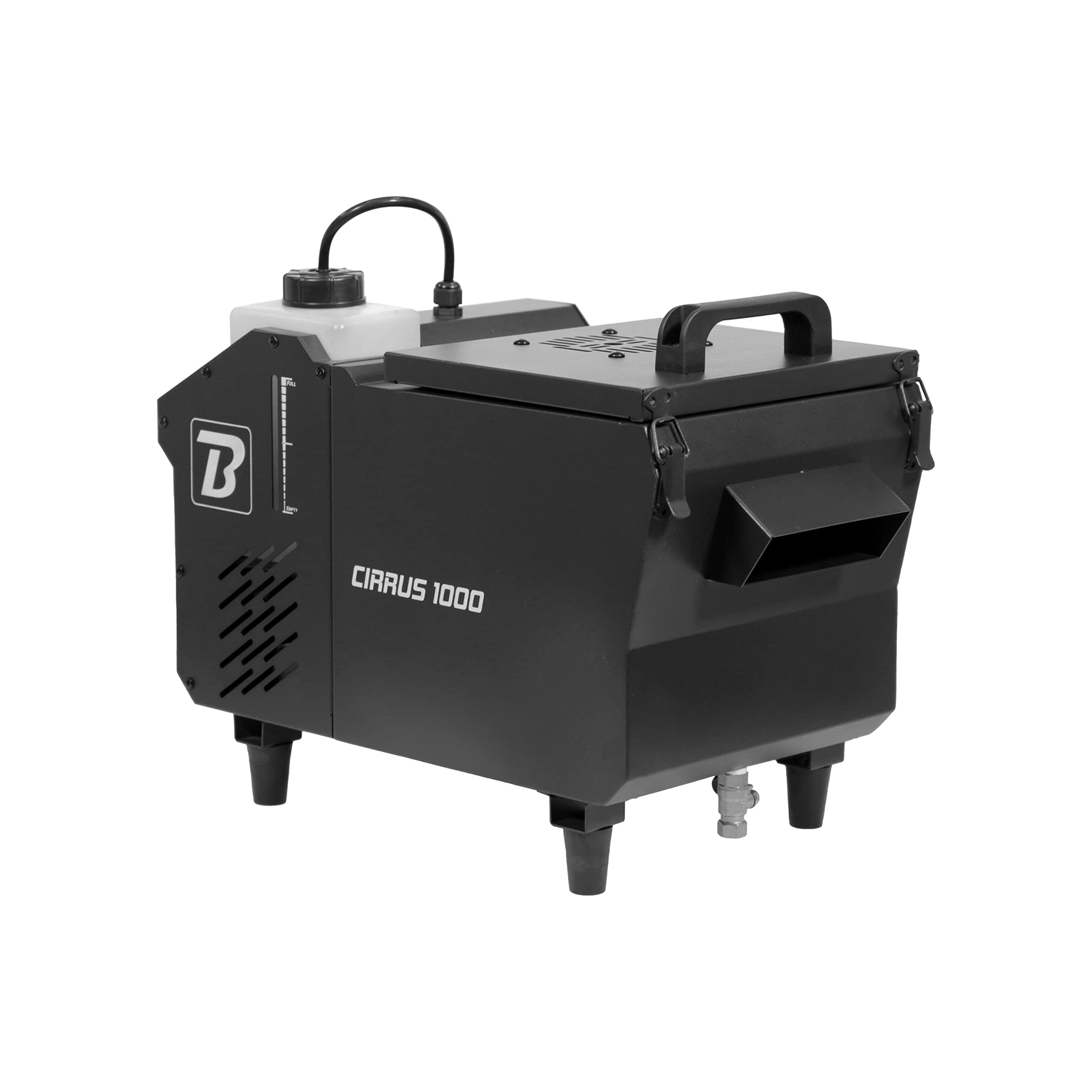BoomToneDJ, CIRRUS 1000, machine à fumée lourde à base d'eau, télécommande inclue 1000 W, idéale pour les mariages, anniversaires et tout autres évènements professionnels, ne nécessite pas de glace