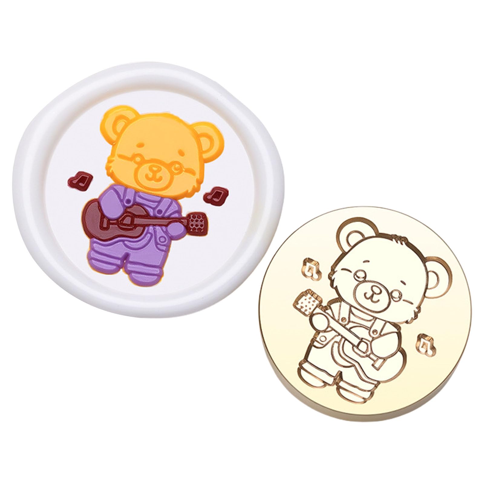 Yhplxyuus Seal Stamp Head Small Bear Seal Stamp Replacement for Envelope Card Wedding Invitations Scrapbooking Waxes