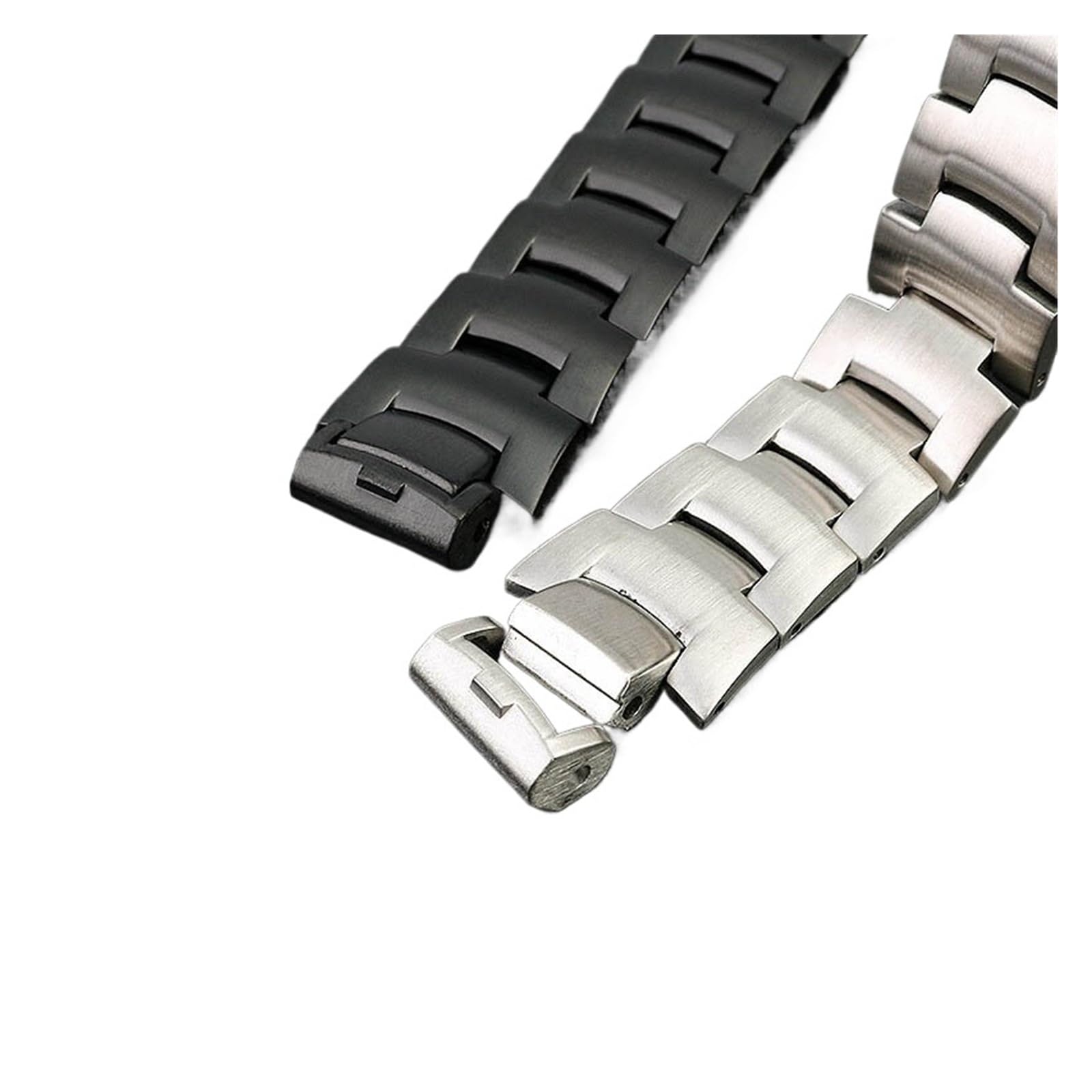 Generico Bracciale con cinturino in acciaio inossidabile massiccio