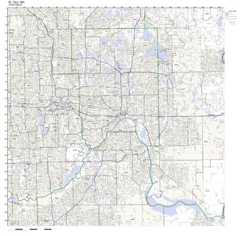 St. Paul, MN ZIP Code Map Laminated: Amazon.com: Office Products