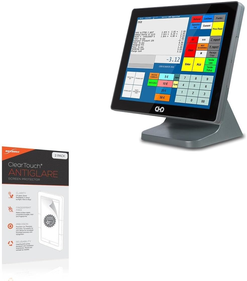 BoxWave Screen Protector Compatible with CHD 8750 - ClearTouch Anti-Glare (2-Pack), Anti-Fingerprint Matte Film Skin