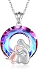 Sterling Silver Dog Necklace for Her - Always in My Heart Pendant Puppy Mother Day Jewelry Gift for Mom Pet Lover