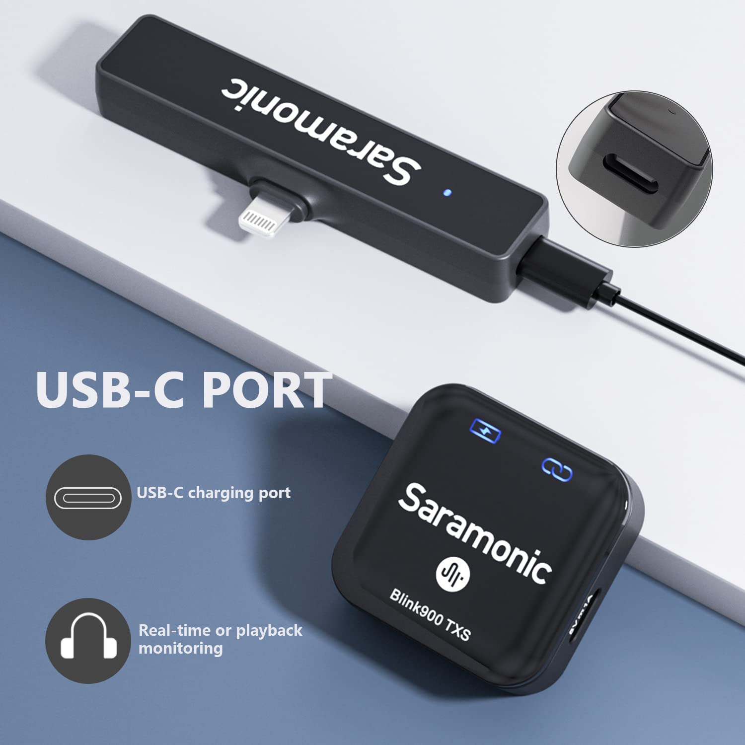 Amazon.com: Saramonic Blink900 S4 Wireless Lavalier Microphone for 