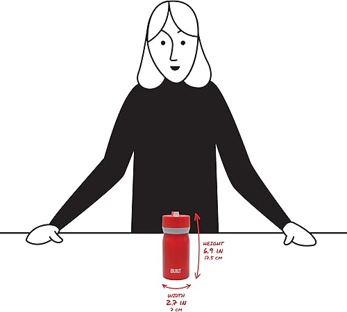 Miniatura 3 de BUILT Cascada de boca ancha, 12 onzas, gris tormenta