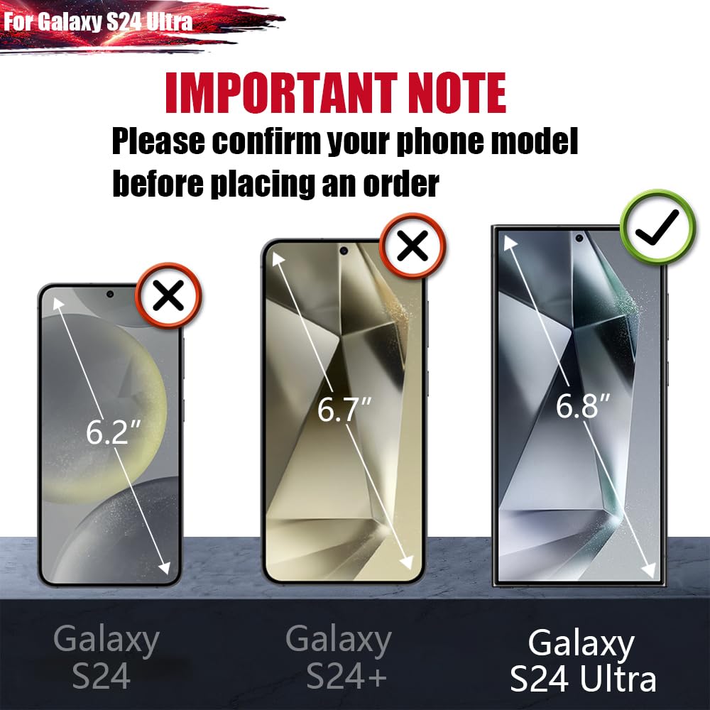 Loytal Battery Case for Samsung Galaxy S24 Ultra, 5000mAh Rechargeable Extended Battery Charging Charger Case, Add 100% Extra Juice, Not Compatible with S24 or S24+ (6.8 inch) Black