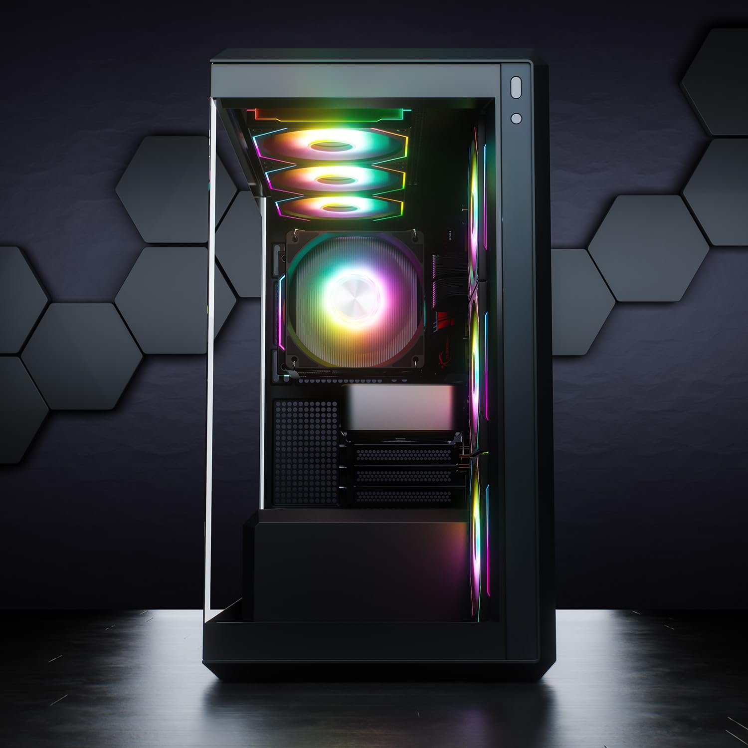 GameMachines Fury - Gaming PC - AMD Ryzen 7 5700X - GeForce RTX 5060 Ti - 1TB SSD - 32GB DDR4 - WLAN - Win 11 Pro