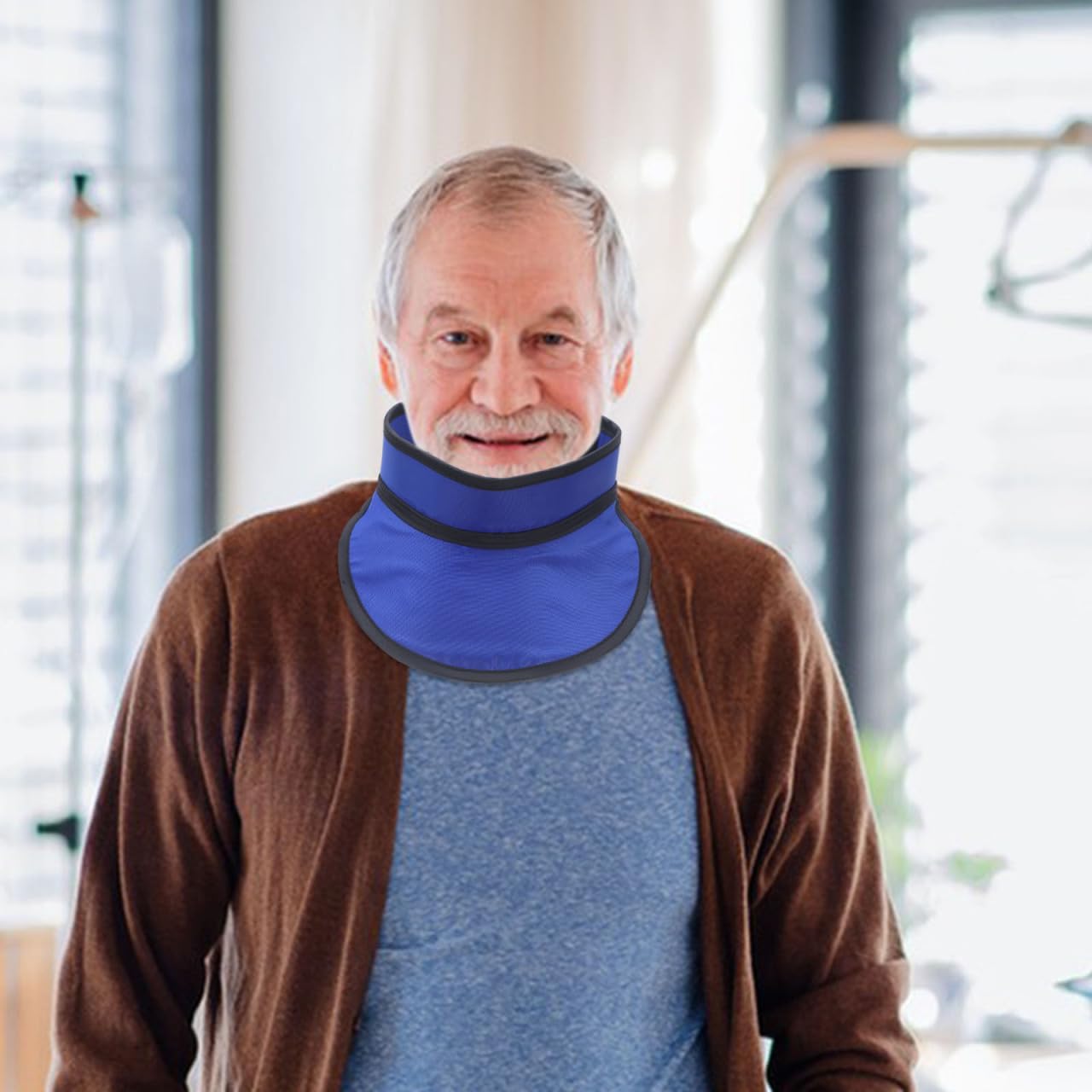 ULTECHNOVO Collar de protección contra la radiación del cuello de la radiografía del cuello del protector de la radiografía del cuello del escudo de la tiroides Cable protector